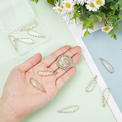 Латунь стекло кулоны&nbsp;KK-BC0008-97-1