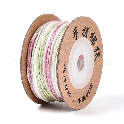 30 м окрашенный сегментный хлопковый шнур для макраме&nbsp;OCOR-T018-01R-1