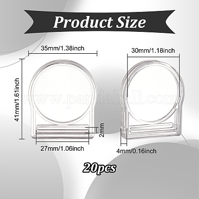 Прозрачная акриловая коробка для памятных монет ODIS-WH0030-96A-1
