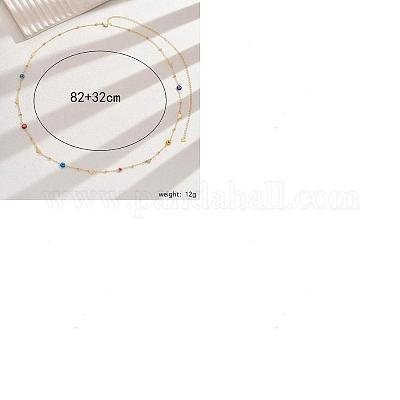 1 шт. элегантные летние железные разноцветные стразы цепочки на талию&nbsp;AJEW-DJ0003-35B-1