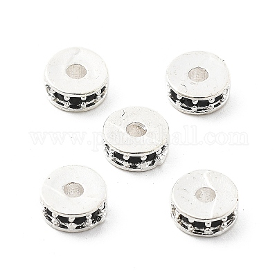 Латунные микро проложить кубического циркония бусы KK-R216-14S-02-1