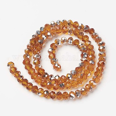 Гальванизируйте прозрачное стекло бисер нитей EGLA-A034-T3mm-M12-1