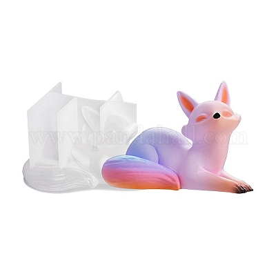 Силиконовые Молды для свечей с лисой своими руками DIY-G113-08B-1