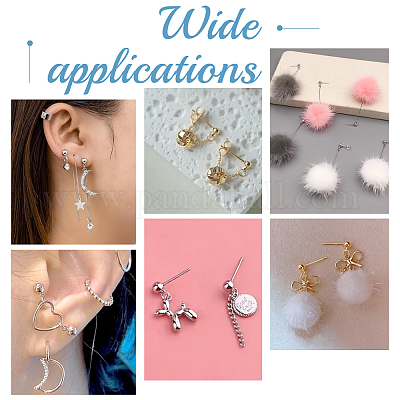 Фурнитура для сережек-гвоздиков из нержавеющей стали 304 STAS-UN0015-38-1