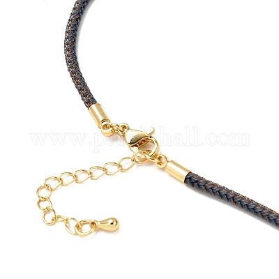 Изготовление ожерелья из плетеного нейлонового шнура толщиной 2.5 мм FIND-G095-01G-17-1