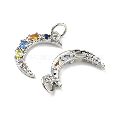 Латунные микро проложить кубического циркония подвески ZIRC-L077-038P-1