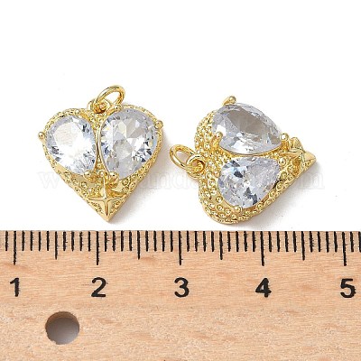 Латунные микро проложить кубического циркония подвески KK-Q068-60G-1