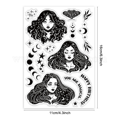 PVC-Plastikstempel&nbsp;DIY-WH0167-57-0392-1