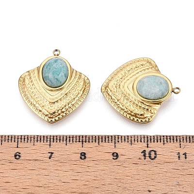 Природные подвески амазонит STAS-N109-193A-G-1