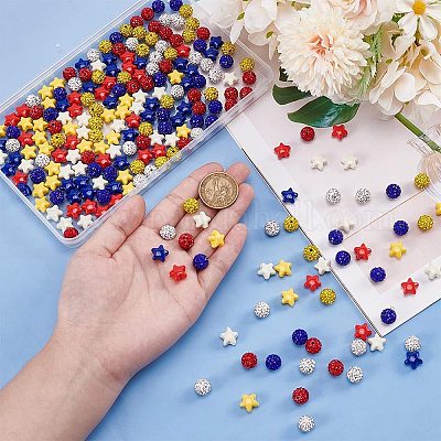 240 шт. 8 вида бусин в виде диско-шара FIND-PH0022-20-1