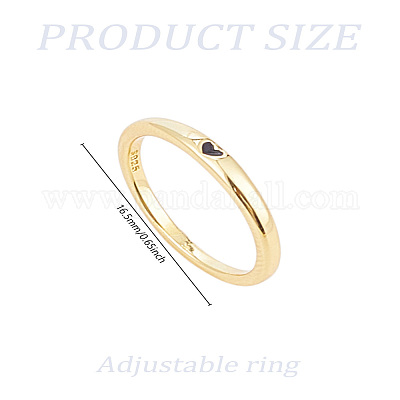 1 шт. латунные кольца&nbsp;RJEW-LP0003-49G-1