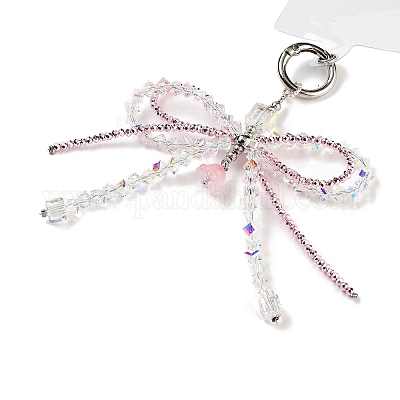 Ремешки для мобильных телефонов из сплава и стеклянных бусин AJEW-H153-01P-02-1