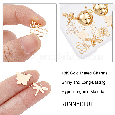 SUNNYCLUE 1 Box 3Pcs 3 Style Sterling Silver Pendant Bails Pinch