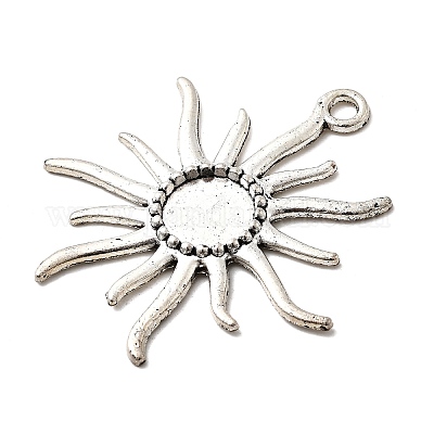 Тибетском стиле сеттинги сплав ВС подвеска кабошон TIBEP-Q043-079-RS-1