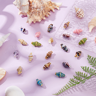 24шт 8 цвета фарфоровые бусины ручной работы PORC-ME0001-04-1