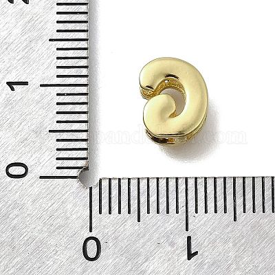 Латунные микро-паве кубические цирконии буквы многорядные звенья KK-D295-32G-07-1