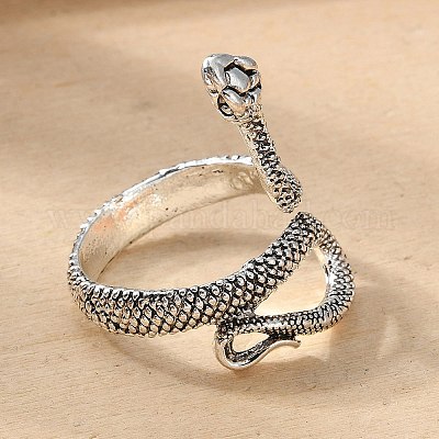 Сплав манжеты кольца пальцев RJEW-T006-33AS-1