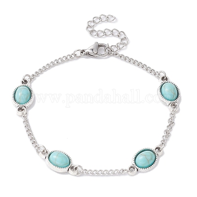 Браслет из сплава смолы и звеньевой цепи с панцирными цепями из нержавеющей стали 304 BJEW-JB09514-01-1