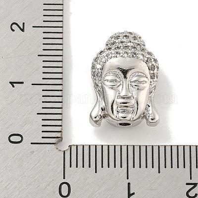 Латунные микропаве из прозрачного кубического циркония ZIRC-P119-10P-1