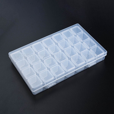 Прямоугольные полипропиленовые (полипропиленовые) контейнеры для хранения бусинок CON-N012-09A-1