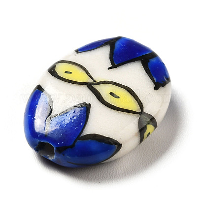 Ручной печатный шарики фарфора PORC-F005-01F-1