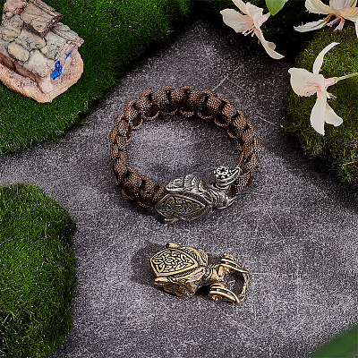 2 шт. 2-х цветные латунные бусины для повседневного ношения FIND-NB0006-49-1