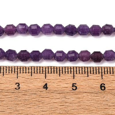 Натуральный лепидолит / пурпурный слюдяный камень бисер пряди&nbsp;G-A260-A04-01-1