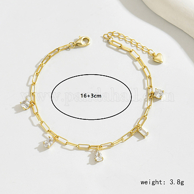 Элегантный серебряный браслет с геометрическим цирконием S925 с кисточками для женщин MW7246-1-1