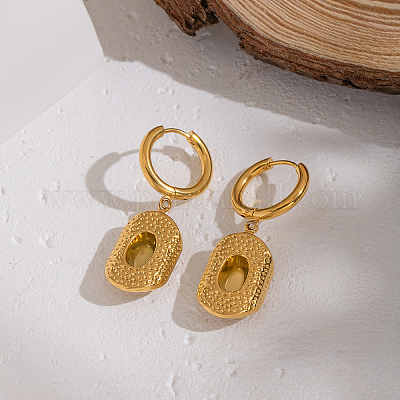 Серьги-кольца из нержавеющей стали 304 WE2215-1