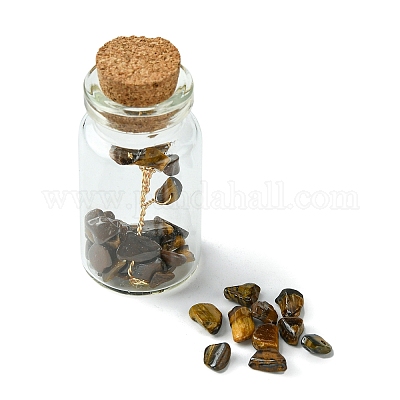 Украшение бутылки желаний прозрачное стекло AJEW-JD00011-06-1