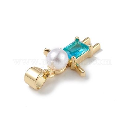 Стойки обшивки латунь кубического циркония подвески KK-F848-06G-1