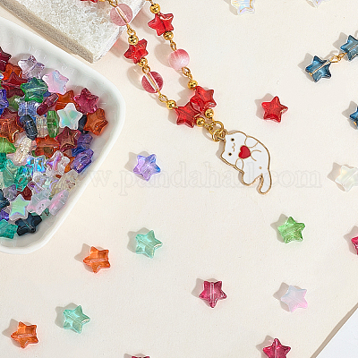 120шт 12 цвета бусины лэмпворк ручной работы LAMP-PA0001-16-1