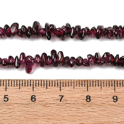 Гранат природный бисер нитей G-K402-B01-01-1