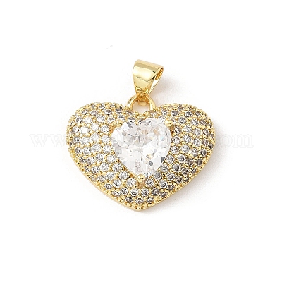 5 шт. Латунные подвески с микропаве KK-B141-05G-02-1