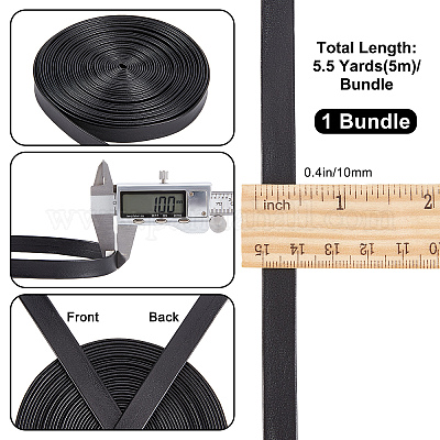 Мягкий плоский шнур из искусственной кожи&nbsp;LC-WH0006-02D-01-1