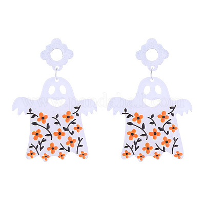 Акриловые серьги-гвоздики на Хэллоуин FS-WGAFD0C-07-1