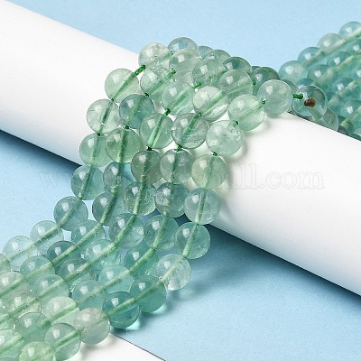 Естественный зеленый флюорит бисер нитей G-K340-A03-02-1