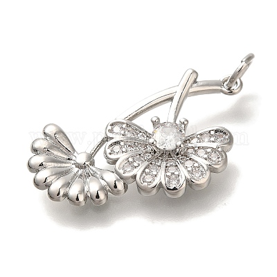 Стойки обшивки латунь микро проложить Циркон подвеску KK-I720-23P-1