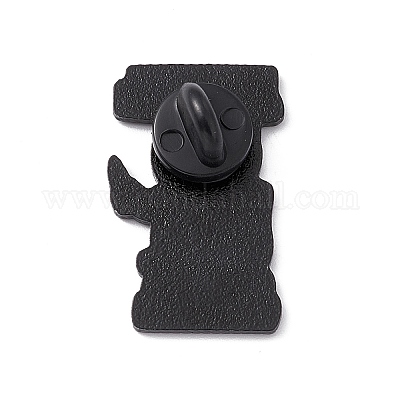 Брошь в виде кота со словом из сплава для одежды рюкзака JEWB-M024-02B-A-1