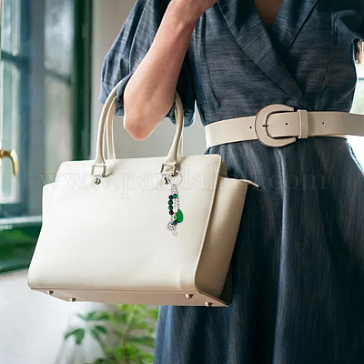 Драгоценный камень с брелоком из бисера из абс-пластика KEYC-PH01516-02-1