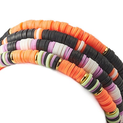 Braccialetti con perline di pipistrello zucca fantasma di Halloween Set