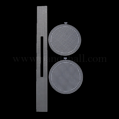 Круглые листы холста из пластиковой сетки DIY-H169-10B-1