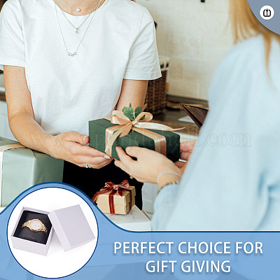 Прямоугольные бумажные подарочные коробки для ювелирных изделий CON-TAC0010-91B-1