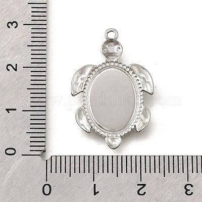 Оправы для подвесок из нержавеющей стали 304 в виде кабошонов STAS-C122-16A-P-1