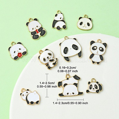 Подвески из сплава эмали 10шт 10 стиля&nbsp;ENAM-YW0003-69-1