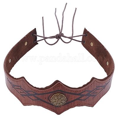 Ободки для волос из искусственной кожи и сплава для женщин и девочек OHAR-WH20009-02C-01-1