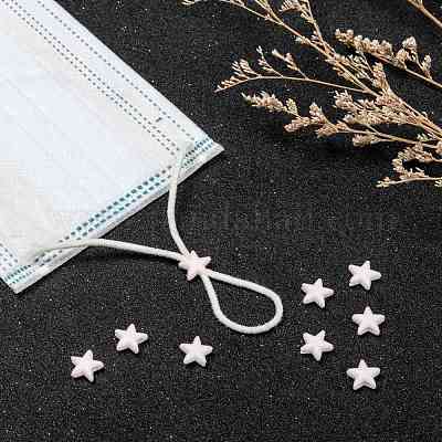 Звездный замок из пластикового шнура из ПВХ для крышки рта KY-D013-01H-1