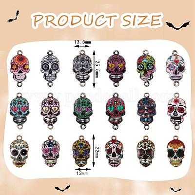 Подвески и соединители из эмали из сплава 3 стиля ENAM-SZ0002-27-1