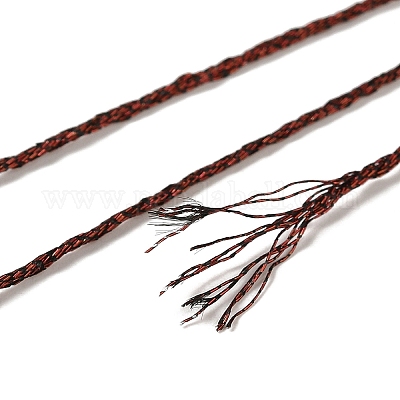 10 моток двухслойной мулине из металлизированного полиэстера для вышивания OCOR-Q057-A10-1