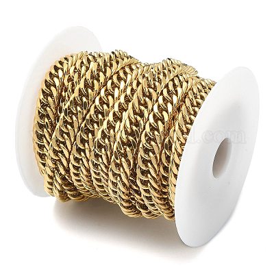 Ионное покрытие (ip) 304 нержавеющая сталь кубинские звенья цепи CHS-E030-04A-G-1